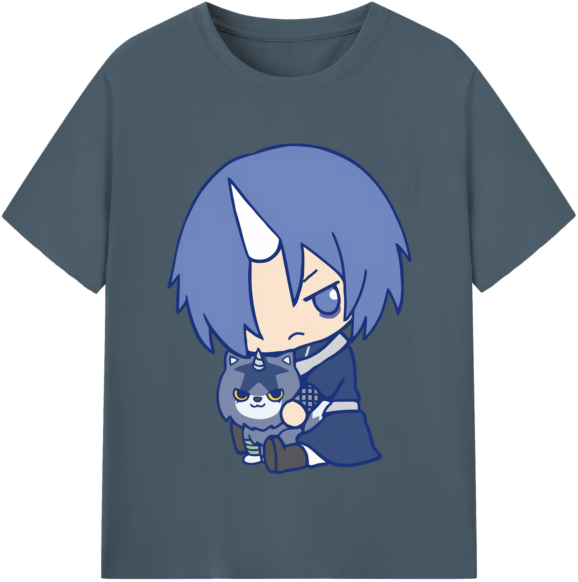 （画像用） 転スラ Regarding Reincarnated to Slime 綿100％半袖Tシャツ（フロントプリント）